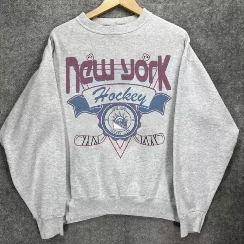 New York Rangers Hockey Retro Ash Sweatshirt Unisex Men Women
